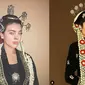 6 Editan Foto Seleb Dunia Pakai Busana Pengantin Adat Jawa, Kelewat Unik (IG/zepang_)