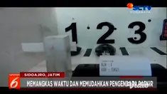 Tiga pelajar SMA Muhammadiyah Sidoarjo sukses menciptakan prototipe alat Smart Parking.