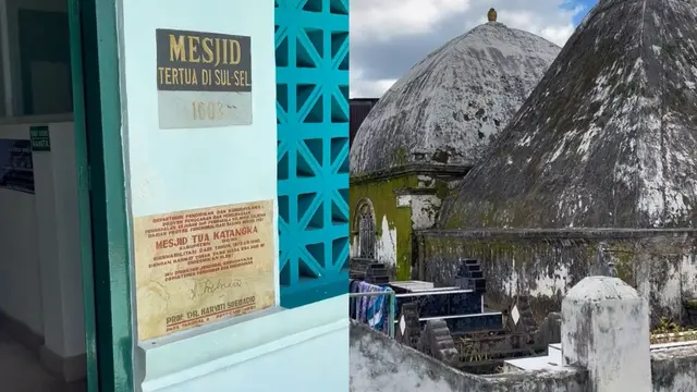 Masjid Katangka Gowa di Sulawesi Selatan. (Dok: IG https://www.instagram.com/reel/C3uUHXqR0lM/?igsh=Y2ViNXpzb2E4ajRk)