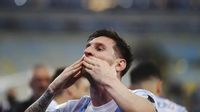 Messi Akhiri Puasa Gelar Argentina