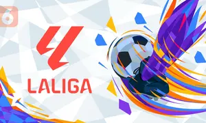 Ilustrasi dan logo LaLiga. (Liputan6.com/Abdillah)