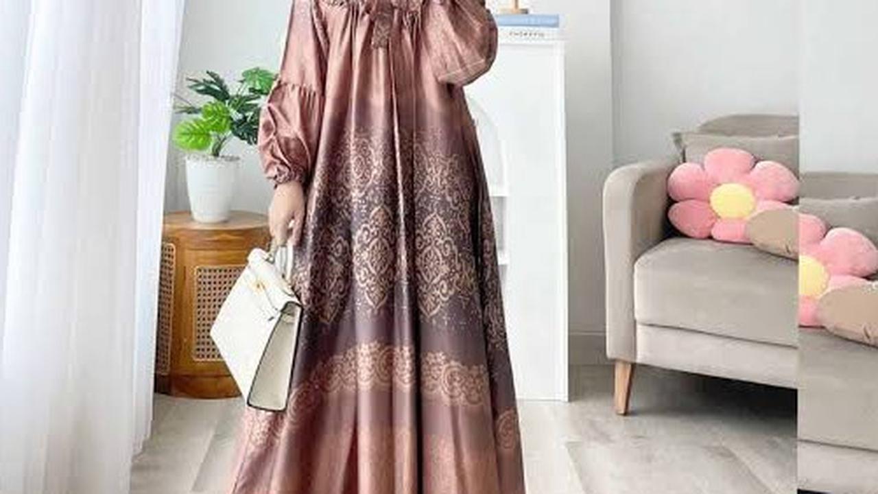 Gamis Bahan Armani Sutra untuk Lebaran 2025