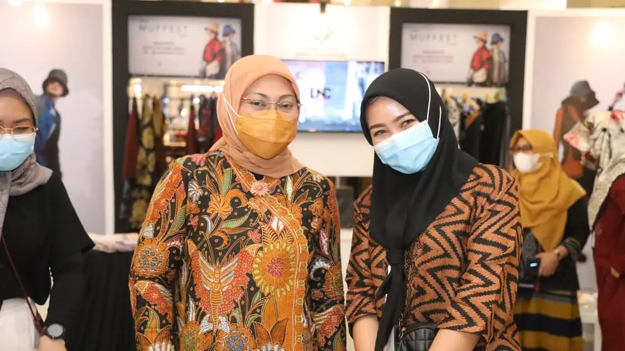 Menaker Ida menghadiri pameran Muslim Fashion Festival (MUFFEST) 2021
