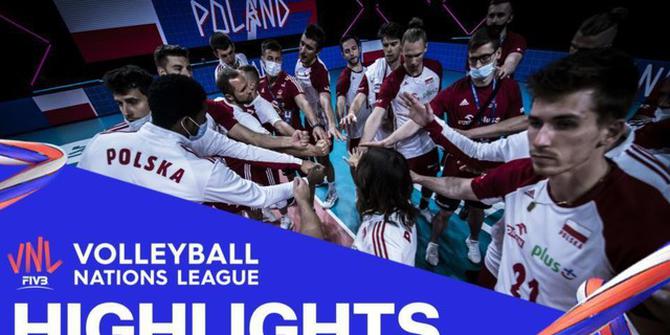 VIDEO: Kalahkan Iran, Tim Putra Polandia Puncaki Klasemen Sementara Volleyball Nations League