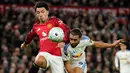 Momen tersebut terjadi pada babak kedua saat Setan Merah tertinggal dengan skor 0-2. (AP Photo/Dave Thompson)