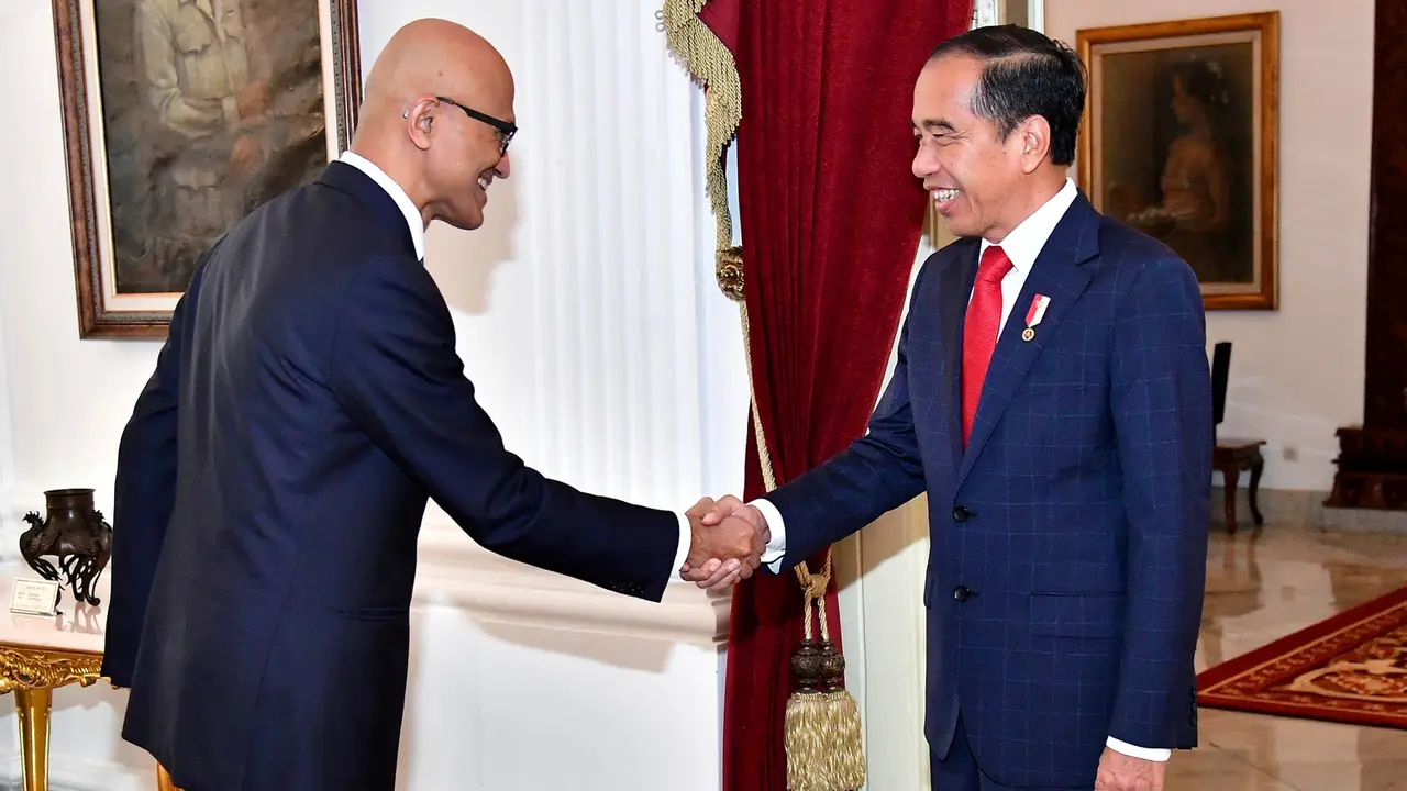 CEO Microsoft Satya Nadella Temui Presiden Jokowi