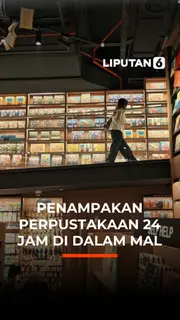 Penampakan Perpustakaan 24 Jam di Dalam Mal
