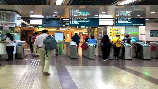Suasana stasiun MRT Singapura (Foto: Liputan6.com/Pipit I.R)