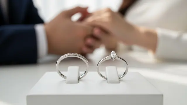 Model Cincin Nikah Korea untuk Pasangan Muda
