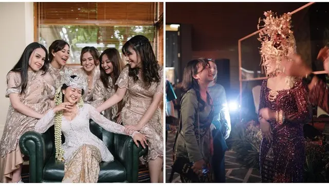 Bersahabat, Ini 6 Potret Adinda Azani dan Masayu Clara Saling Dampingi di Hari Bahagia
