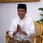 Presiden Jokowi dan Wapres Ma'ruf Amin mengucapkan Selamat Idul Fitri saat silaturahmi virtual (instagram/jokowi)