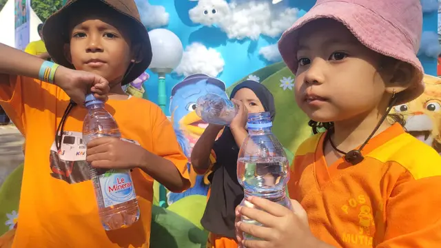 Acara Hari Anak Nasional 2023 di Kota Solo bersama Le Minerale