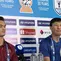 Patrik Le Giang dan Kim Sang-sik hadir dalam sesi konferensi pers di Stadion Pakansari, Bogor, Jawa Barat, Minggu (2/8/2026). (Bola.com/Hery Kurniawan)
