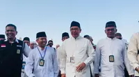 Menteri Agama Lukman Hakim Saifuddin salat magrib di Masjidil Haram. (www.kemenag.go.id)