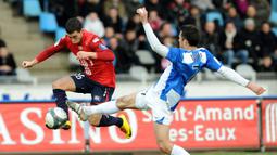 Hazard memulai kariernya dengan klub Prancis Lille, mencetak 50 gol dalam 149 penampilan dan membantu klub itu memenangkan gelar ganda domestik Ligue 1 dan Coupe de France pada 2010/2011. (AFP/Dennis Charlet)
