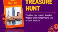 Games bernama Treasure Hunt atau berburu harta karun di Vidio. (Vidio)