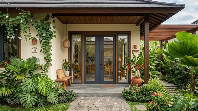 Jenis Pintu Depan untuk Rumah Tropis
