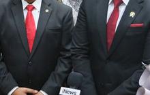 FOTO: Senyum AHY Setelah Dilantik Jokowi Jadi Menteri ATR/BPN Menggantikan Hadi Tjahjanto