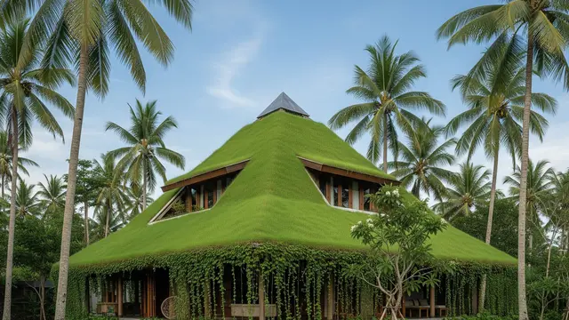 Green Roof di Atap Limas (Miring)