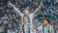 Selebrasi pemain-pemain Juventus dalam laga Serie A antara Juventus vs Inter Milan, 13 September 2025 (Instagram @juventus)