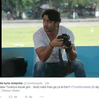 Akting Shaheer Sheikh di film 'Turis Romantis'. Foto: Twitter