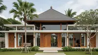 7 Model Rumah Minimalis Atap Limasan Modern dengan Bukaan Banyak
