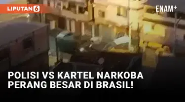 Edan! Polisi Hadapi Kartel Narkoba di Pusat Kota Rio de Janeiro