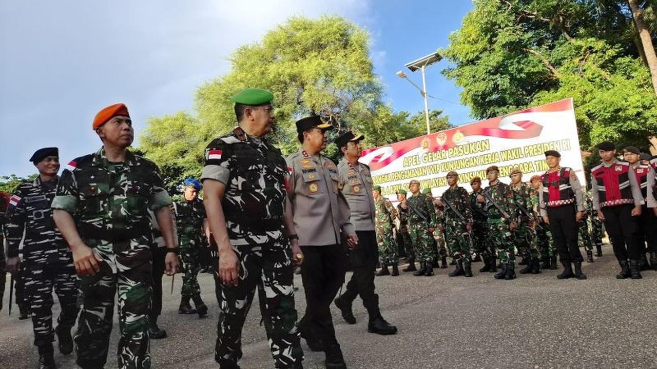 Pengamanan Ketat 1.500 Personel Gabungan Sambut Kunjungan Wapres Gibran di Kupang