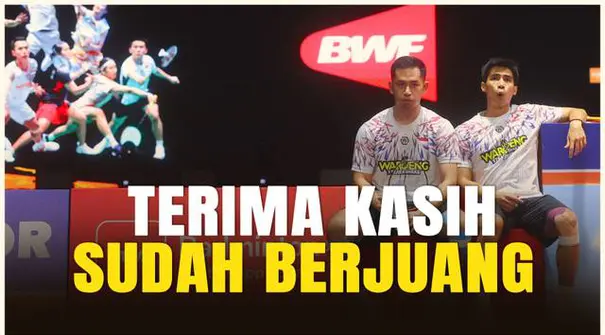 Ganda putra Indonesia Sabar Karyaman Gutama/Moh. Reza Pahlevi Isfahani, harus mengakui keunggulan pasangan Korea Selatan, Kim Won-ho/Seo Seung-jae di final Indonesia Open 2025.