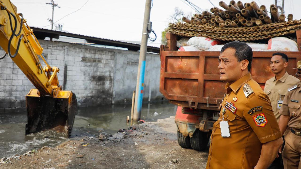 Gubernur Luthfi Lakukan Sodetan Sungai Sayung Atasi Genangan Air di Demak
