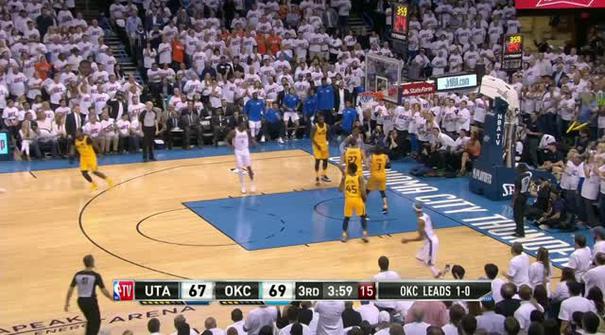 Berita video game recap NBA 2017-2018 antara Utah Jazz melawan Oklahoma City Thunder dengan skor 102-95.