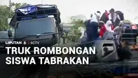 Truk Rombongan Siswa Tabrakan
