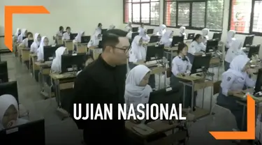 Ujian Nasional Berbasis Komputer atau UNBK tingkat SMK sedang digelar di Jawa Barat. Gubernur Jawa Barat, Ridwan Kamil menyatakan pelaksanaan UNBK berlangsung dengan baik. Ia miliki sejumlah solusi hadapi kendala yang terjadi.