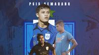 PSIS Semarang - 3 Pemain Kunci PSIS: Alfeandra Dewangga, Jonathan Cantillana, Komarudin (Bola.com/Adreanus Titus)