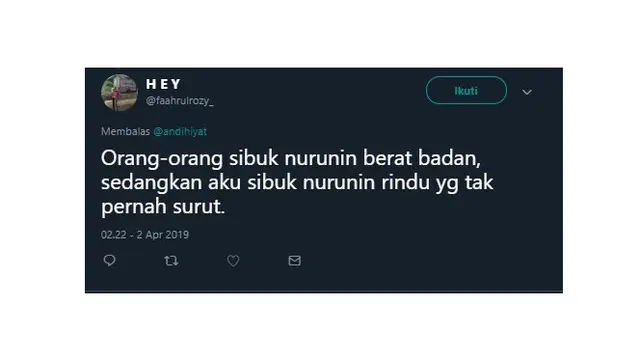 Cuitan Netizen Soal Sibuk Nurunin Berat