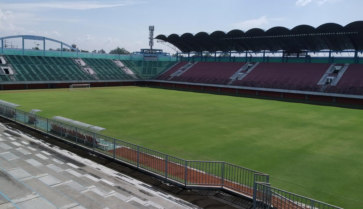 kondisi Stadion Maguwoharjo memang sudah cukup siap untuk gelaran Piala Menpora. (Bola.com/Vincentius Atmaja)