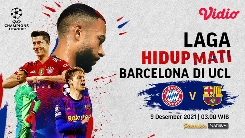 Link Live Streaming Big Match Liga Champions : Bayern Munchen Vs Barcelona di Vidio