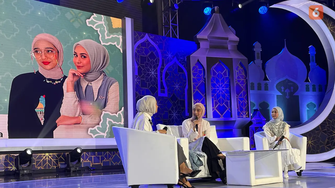 Chiki Fawzi tampil di acara talkshow Gema Ramadhan SCTV