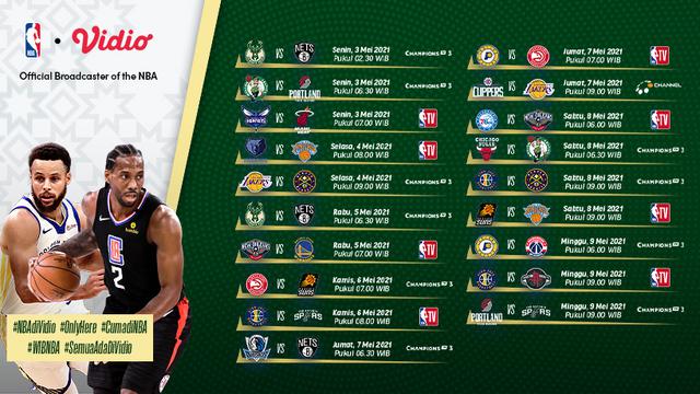 Streaming NBA Pekan Ke-20 di Vidio