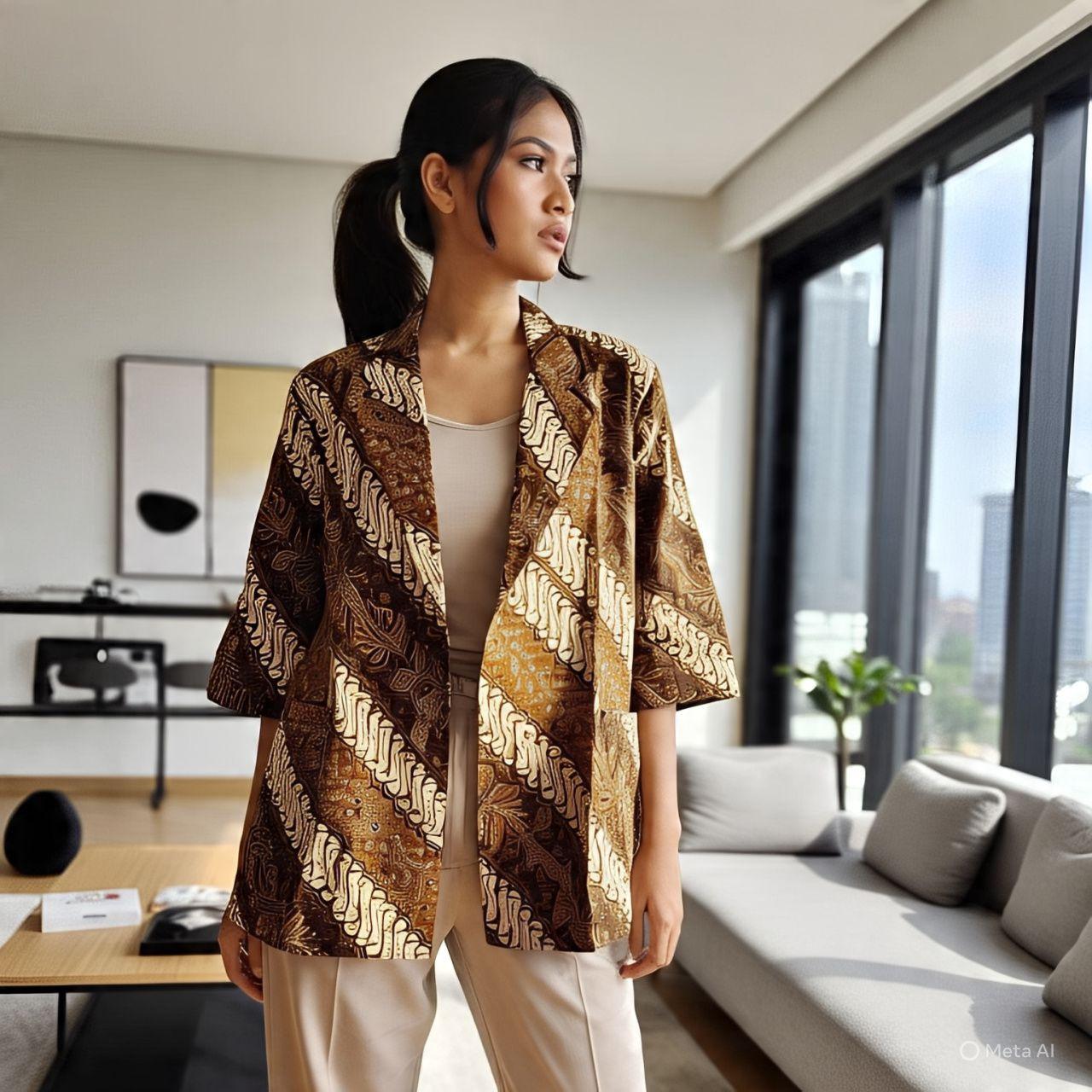 10 Model Blazer Batik Wanita Modern Terbaru 2025 Cocok Untuk Gaya 