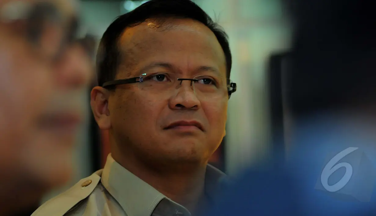 Edhy Prabowo dari Gerindra saat menghadiri rapat konsolidasi di ruang fraksi Partai Golkar di gedung DPR/MPR, Jakarta, Selasa (24/3/2015). KMP sepakat menggulirkan hak angket untuk Menkumham Yasonna Laoly. (Liputan6.com/Faisal R Syam)