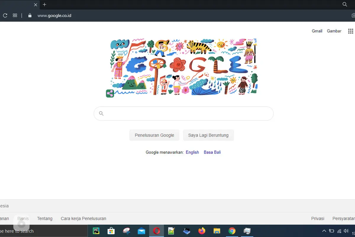 Googe Doodle Ikut Rayakan Hari Kemerdekaan Republik Indonesia ke-75
