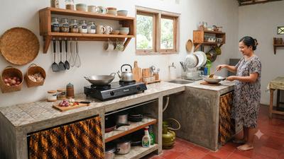 Trik Dapur Tetap Rapi Tanpa Kitchen Set, Bikin Ruang Masak Lebih Nyaman