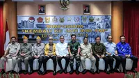 Ryamizard di acara simposium "Kembali Ke Jati Diri TNI" di Gedung AH Nasution Kemhan, Jakarta, Kamis (21/2/2019).