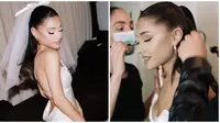 Ariana Grande bagikan momen pernikahannya yang digelar di rumahnya. (Sumber: Instagram/@arianagrande)