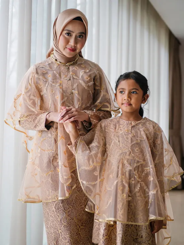 Model Baju Gamis Brokat Couple Ibu dan Anak Perempuan