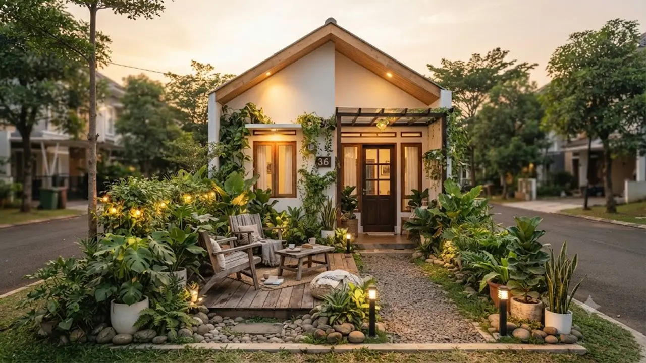 Desain Taman Kecil untuk Slow Living di Rumah Type 36