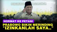 Bikin Merinding Prabowo Hormat ke Para Petani Depan Jenderal TNI-Polri: Izikanlah Saya…
