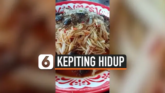 VIDEO: Wanita Ini Sajikan Kepiting Hidup Sebagai Menu Makan Siang