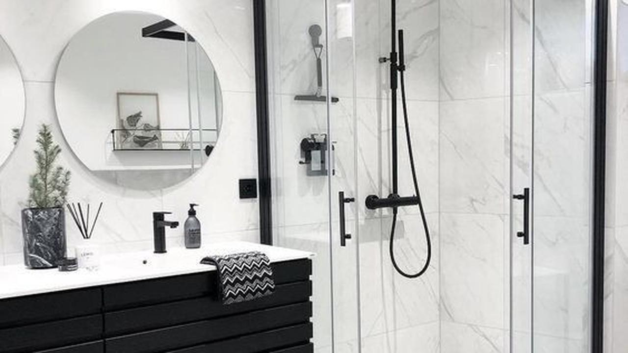 Desain Kamar Mandi Hitam Putih